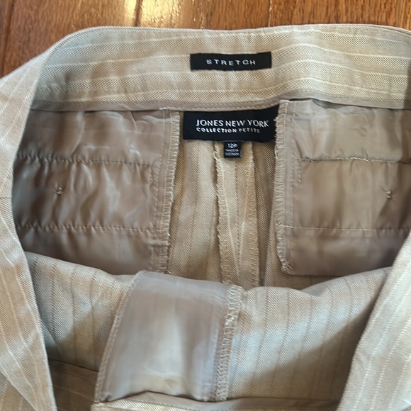 JONES NEW YORK stretch HIGH WAISTED WIDE LEGS STRIPED IN SIZE 12 p - Picture 4 of 7